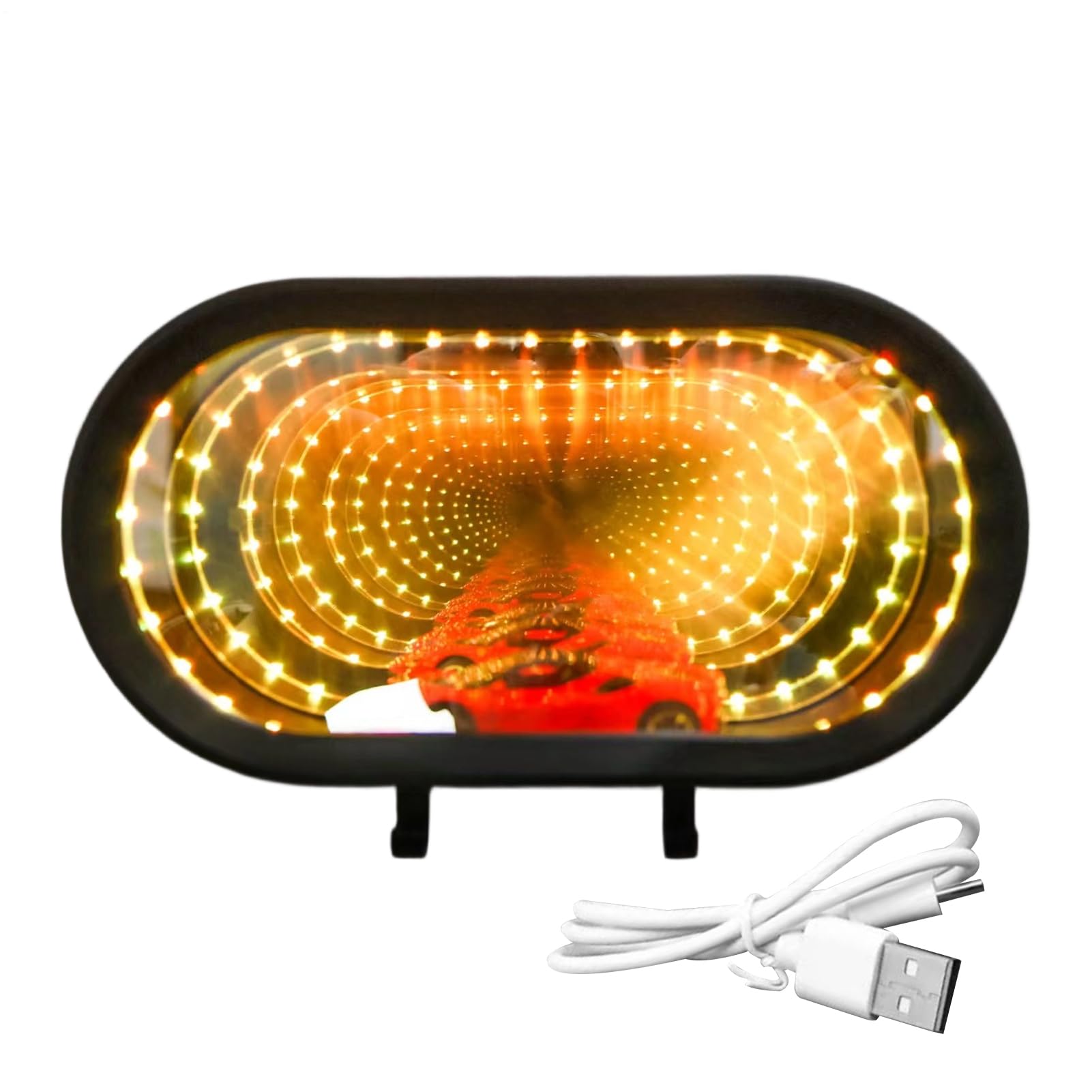 Car Garage Key Holder - Infinity Modern Rechargeable with LED | Car Key Rack Garage Organizer,for Home Decor Apartment Living Room Entryway Hallway Men Enthusiasts Birthday Holiday