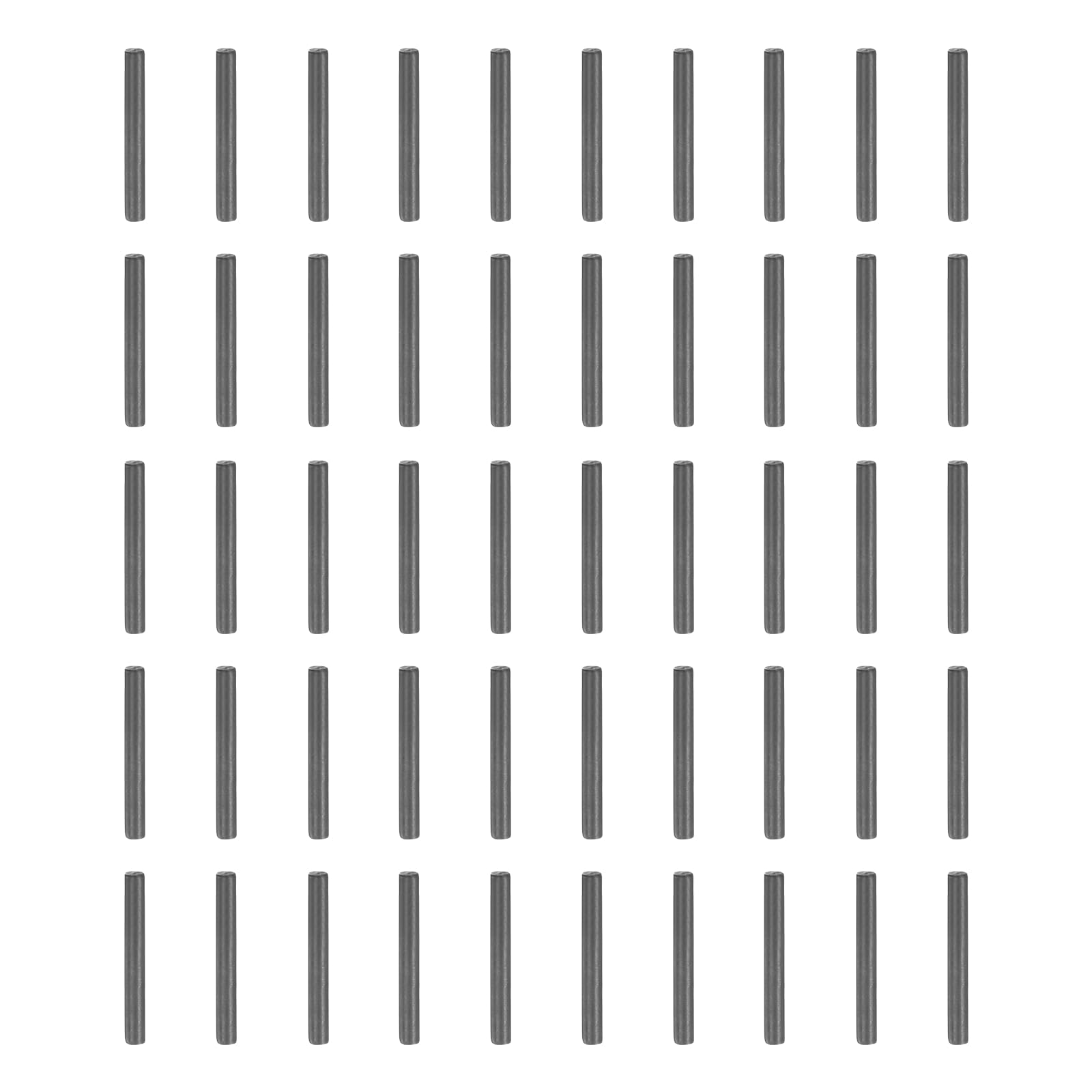 sourcing map 50Pcs 1mm x 8mm Dowel Pins, 304 Stainless Steel Cylindrical Shelf Support Pegs Chamfered End Pin Rod Fasten Elements Metal Shelf Pegs, Black — image 1