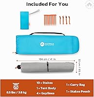 Vista 6 de Easthills Outdoors Instant Shader Dark Shelter XL - Tienda de campaña de playa de 99 pulgadas de ancho para 4-6 personas, refugio solar UPF 50+