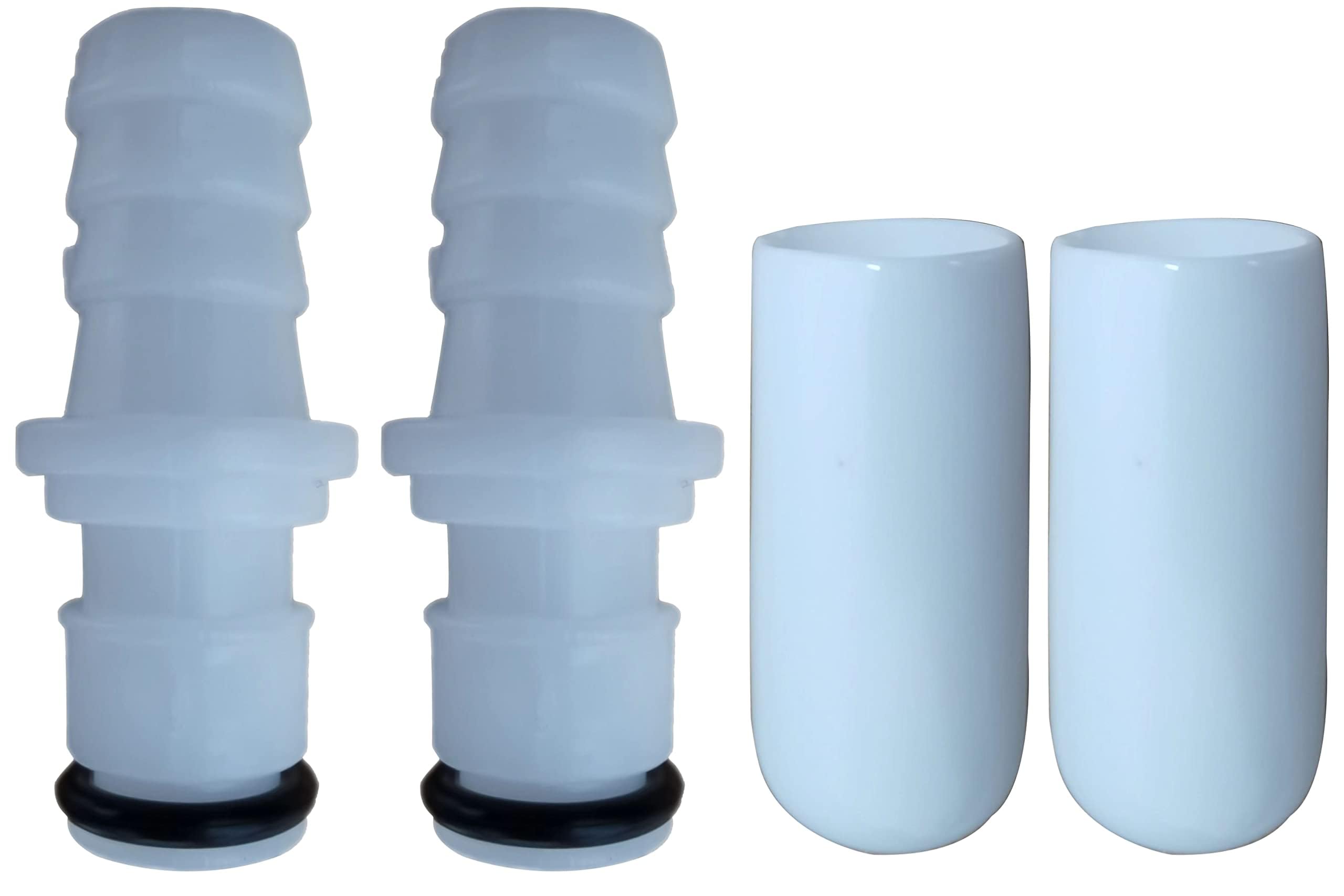 Parts Shop Replacement 2 M236 Male Connectors + 2 Caps for Testing Sleep Number Bed Air Chamber leaks