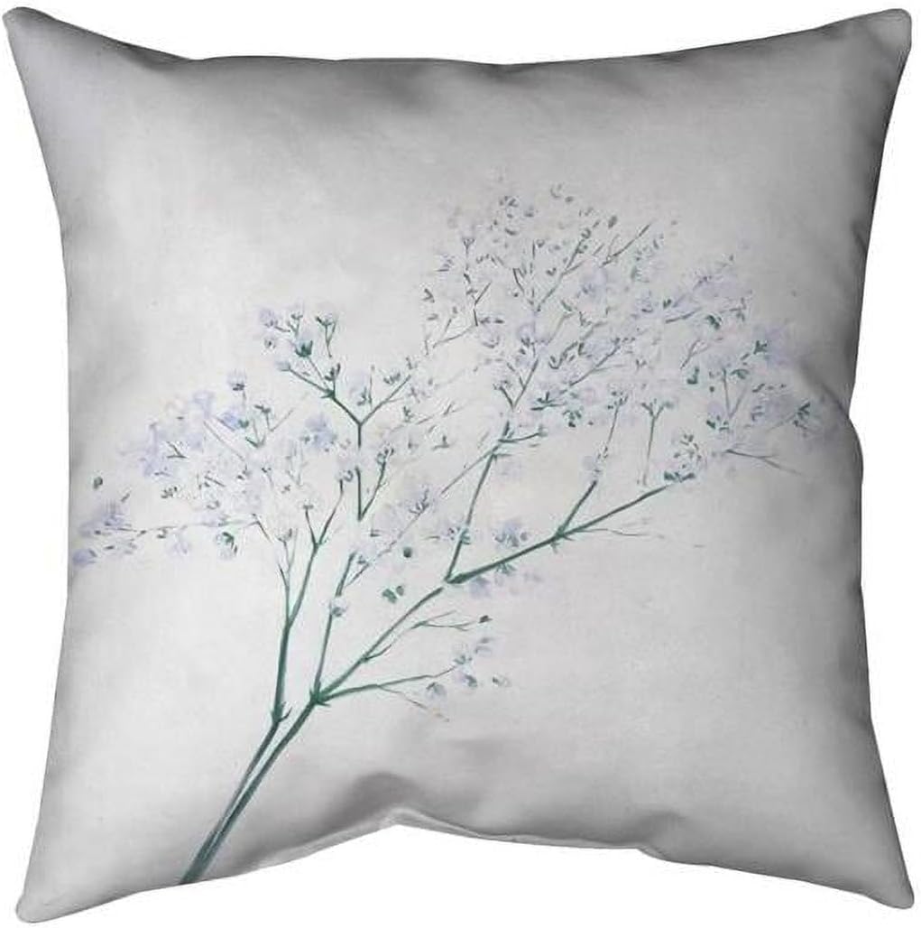 18 x 18 in. Bouquet of Flowers Babys Breath-Double Sided Print Indoor Pillow