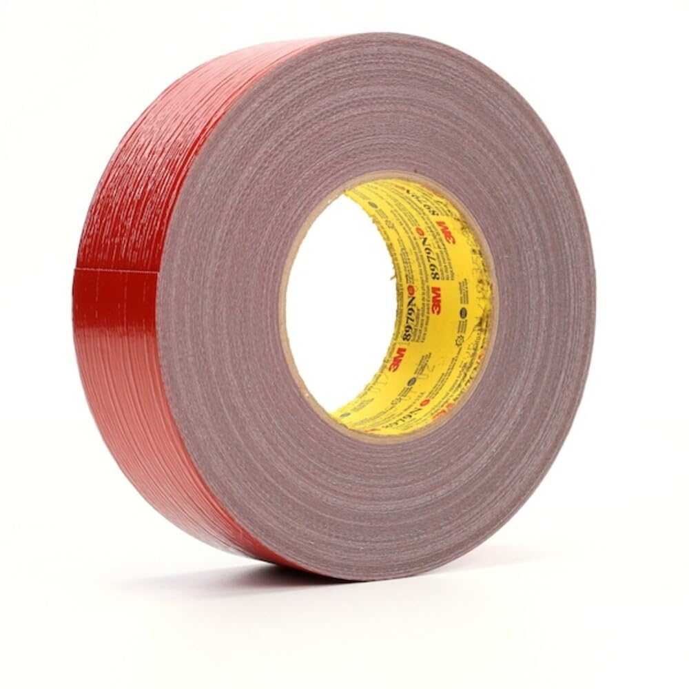 3M 8979N Performance Plus Cinta de conducto, roja, 2" x 60 yardas x 12.1 mil - Cinta adhesiva altamente especializada para aplicaciones exigentes en energía nuclear, construcción naval y fabricación de acero