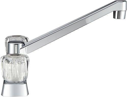 Miniatura 2 de Dura Faucet DF-PK600A-CP llave de cocina de dos manijas para cámper, con acabado de cromado llave de peso liviano sin plomo para cámper