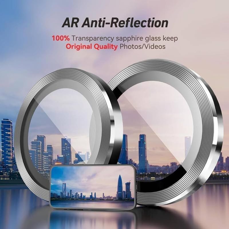 Image of HQ+ New For Vivo S2 5G Camera Ring Lens Tempered Glass Protector Back Camera Lens Screen Protector 2D Anti Shock /Anti-Scratch /Clear /ZBlack /2 PIECE IN (1Set)