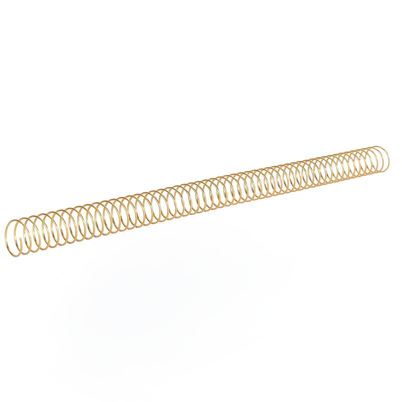 Yctze 100-teiliges Spiralbindespulen-Set – 19 Mm Durchmesser, 170 Blatt Kapazität, 48 Zähne, 41 Teilung, Ideal für Dokumente, Präsentationen und Kommerzielle Projekte (GOLD)