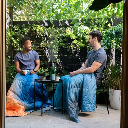 Rumpl Original Puffy Blanket - Warm, Water-Resistant Camping Blanket with 100% Recycled Synthetic Insulation, 52"x75", Original Puffy V1, Sierra Spring Fade - Image 6