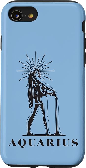 iPhone SE (2020) / 7 / 8 Astrological Sign Aquarius Birthday Ascendant Horoscope Case