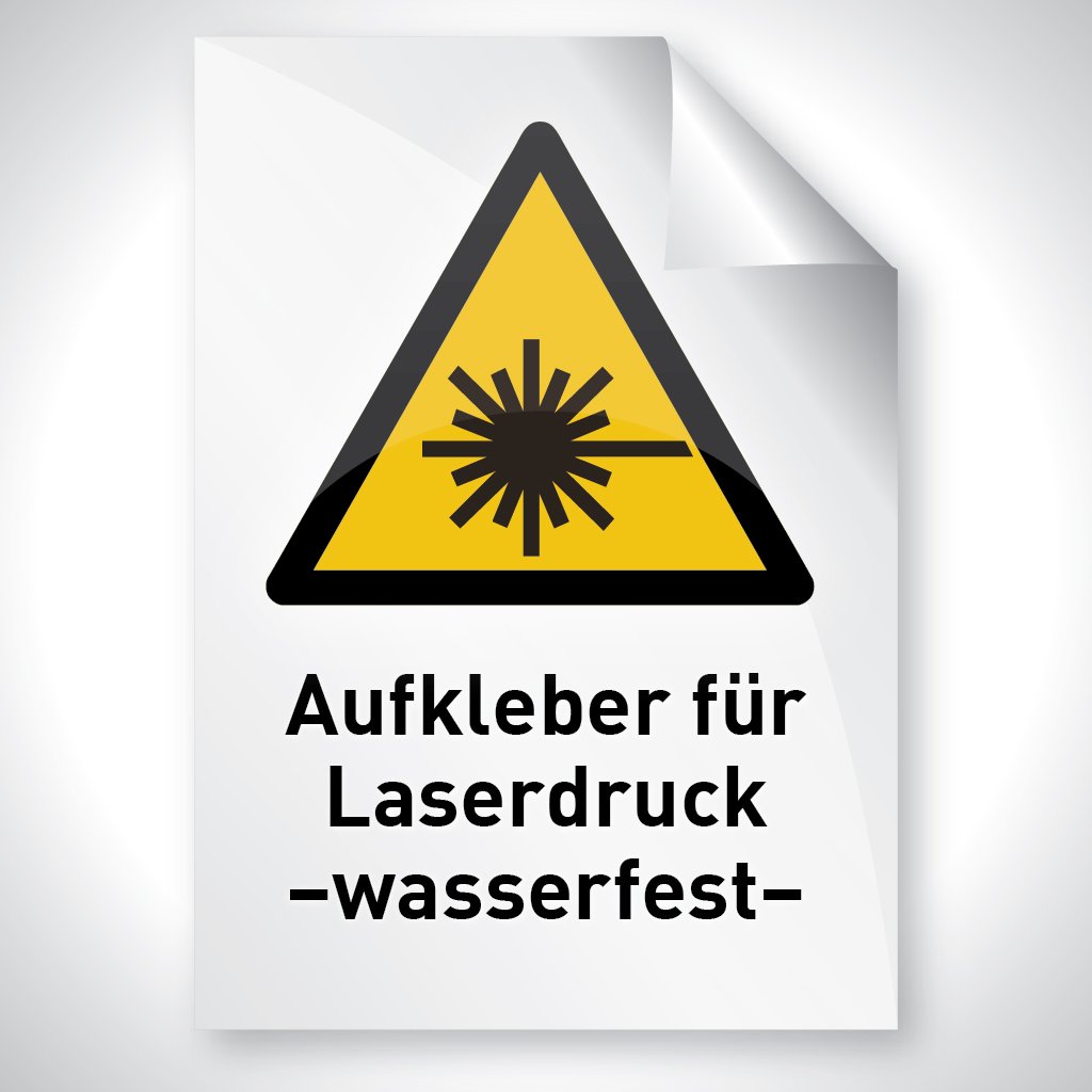 5 Bl. WEISS Glänzende Outdoor Farb Laser Copy Aufkleber Etiketten Folie DIN A4