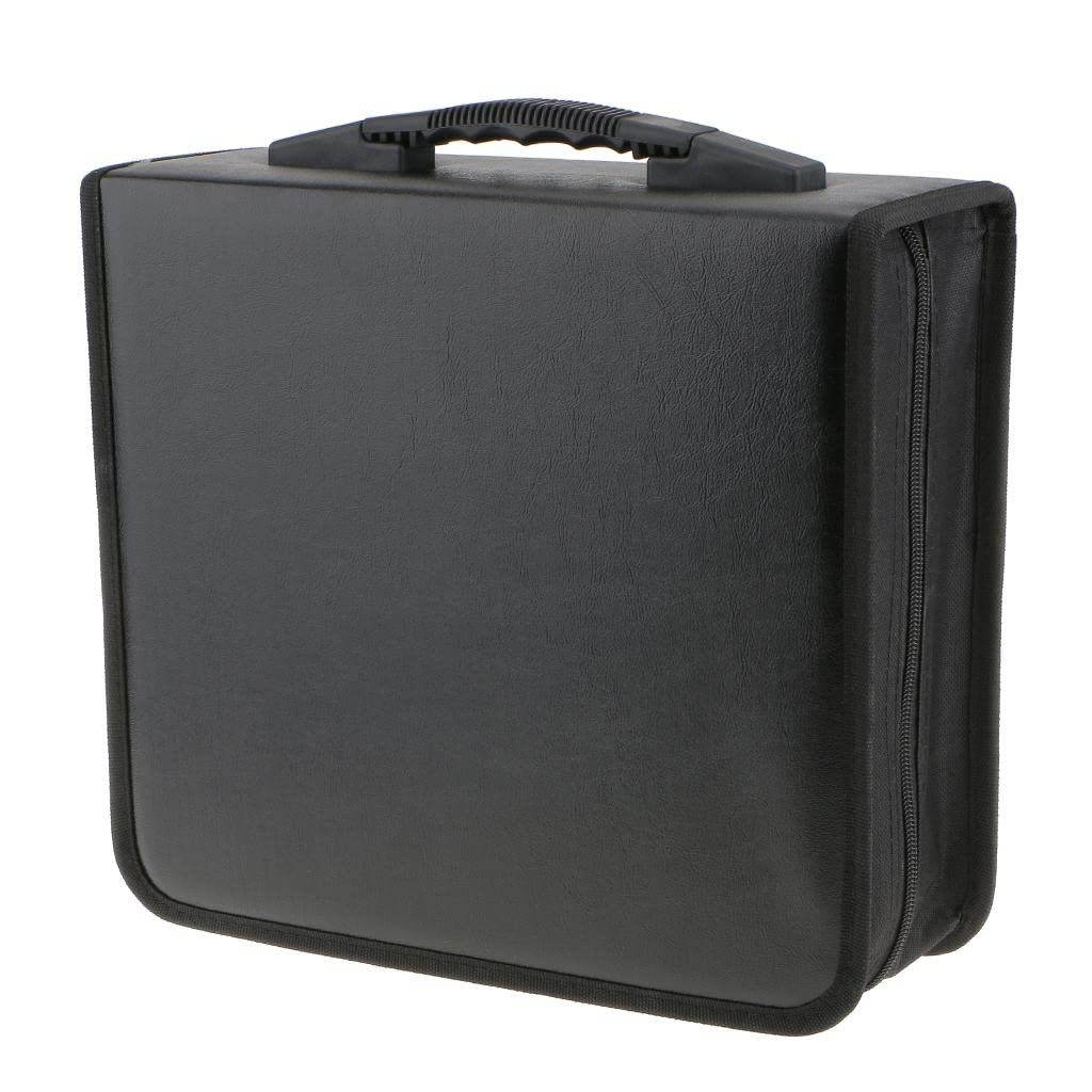 LOOM TREE® 400Disc CD Holder DVD Case Storage Wallet VCD Organizer Black PU Leather Bag | TV, Video & Audio Accessories | Blank Media, Care & Storage | Media Cases & Storage-image-34