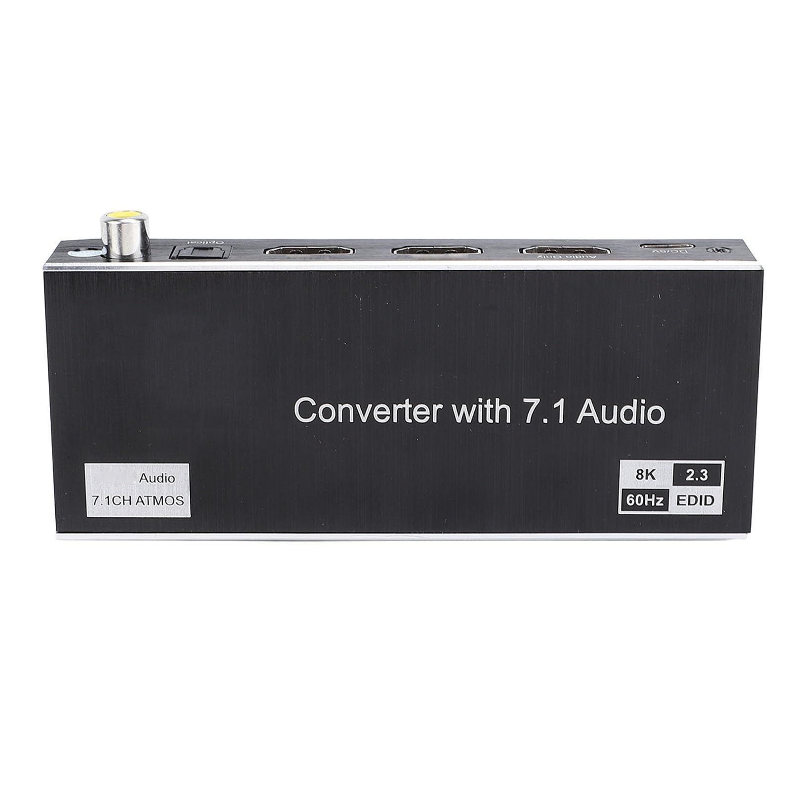 8K HDMI Splitter, 1 in 2 Out, 8K 60Hz, 4K 120Hz, for DTS HD, for TrueHD, for AC3, for 3D, 40Gbps HD Multimedia Interface Splitter for HDTV STB DVD Projector (US Plug)