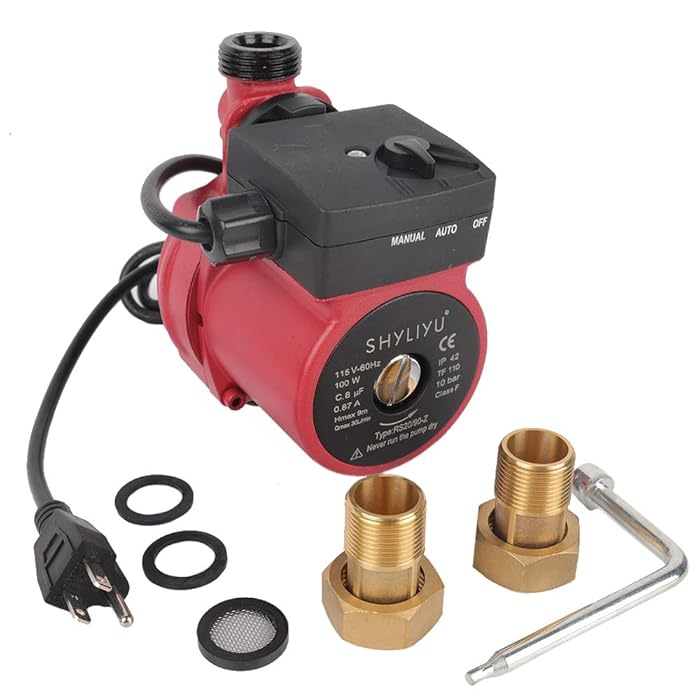 Buy SHYLIYU Water Pressure Booster Pump Circulator Pump 115V/60Hz Hot