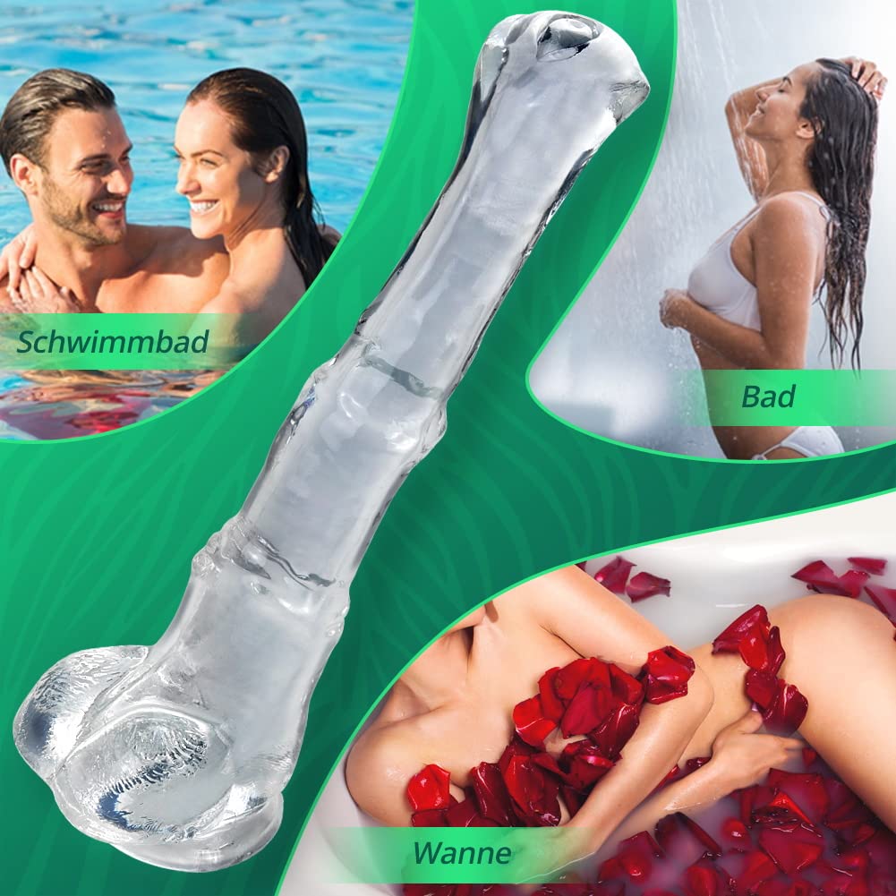 Roluck Dildo Analdildos si masturba per uomini e donne Plug anale in TPE con shock Dildo falso indossabile morbido (S)