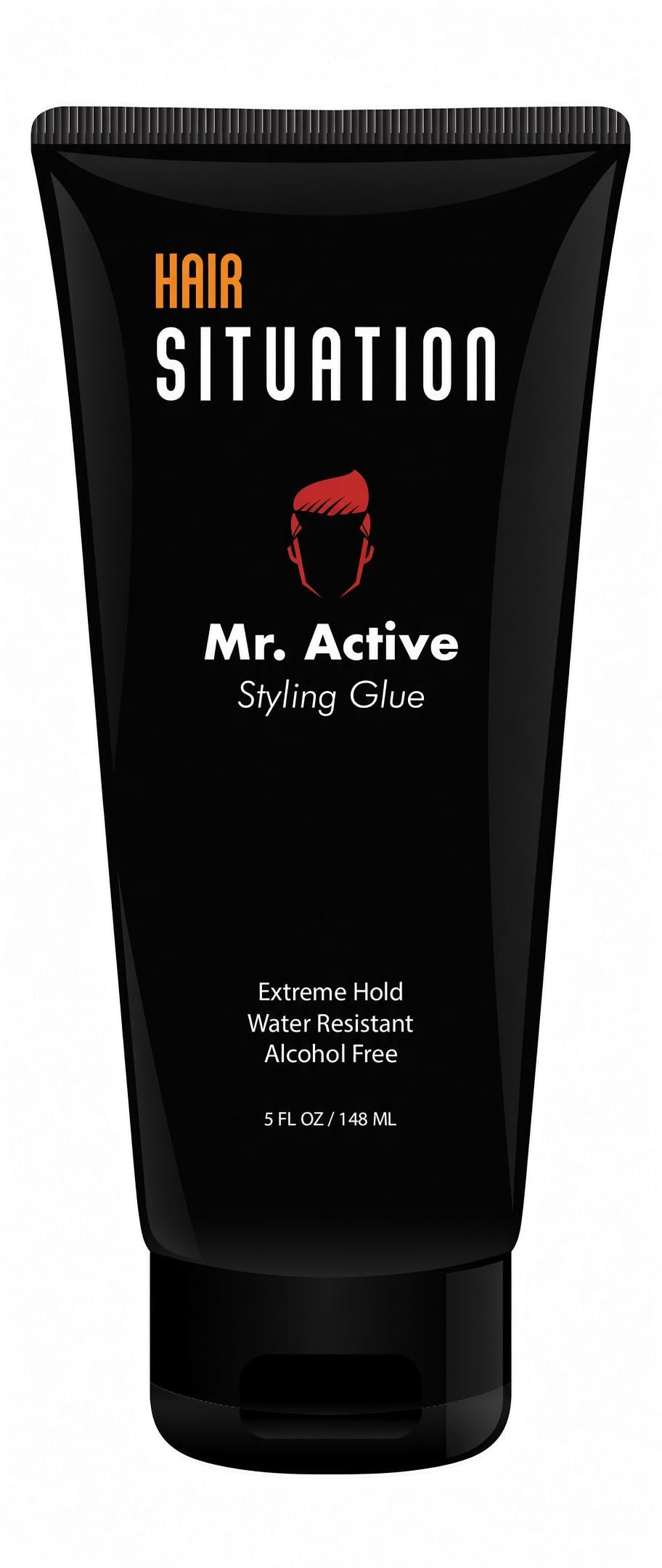 Hair Situation Mr. Active Hair Gel, Mega Hold Styling Glue, Anti-Frizz 5 oz