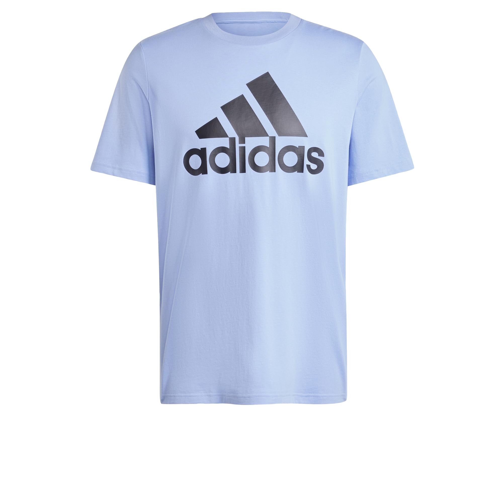 adidas Herren Essentials Single Jersey Big Logo Tee, Blue Spark/Black, XL