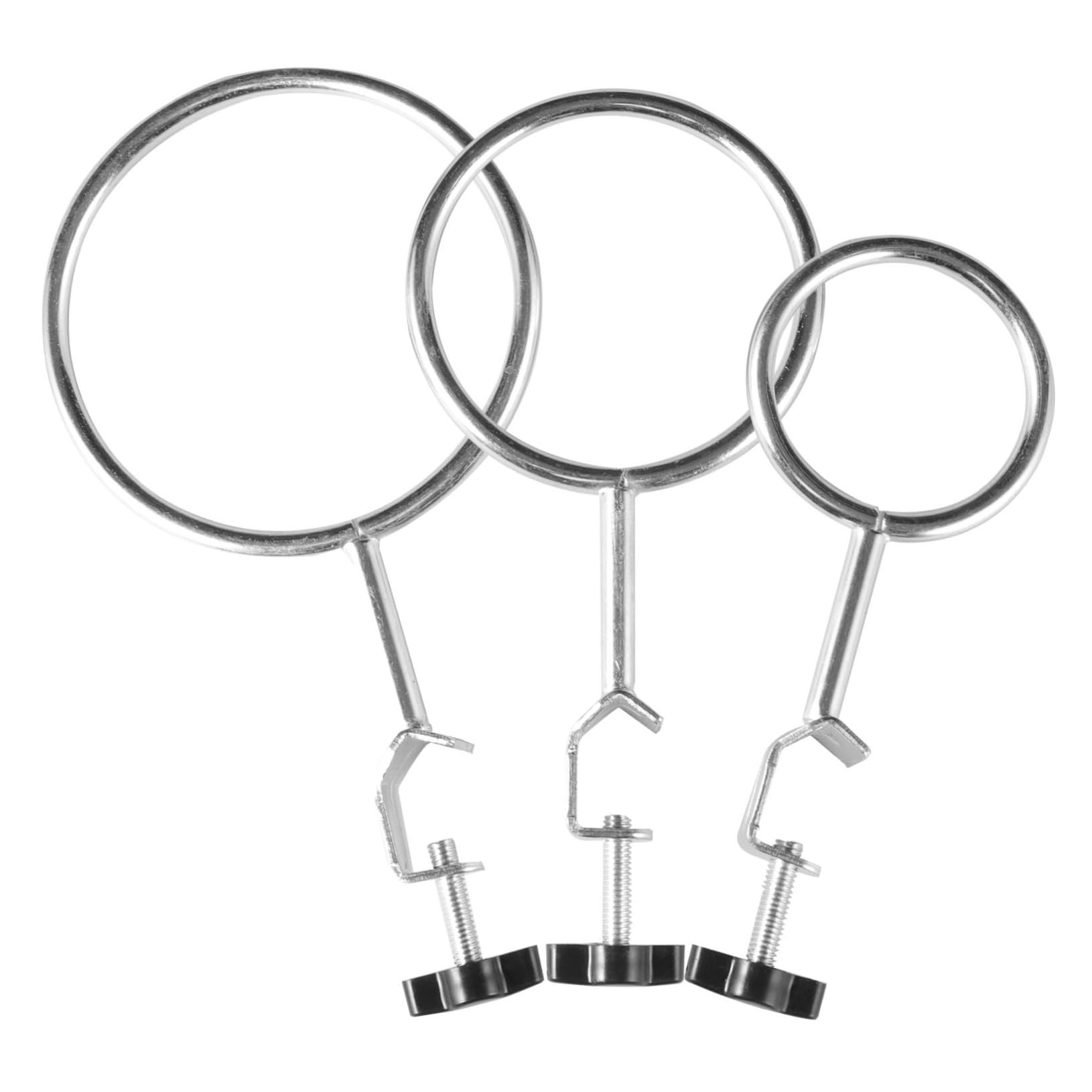12 Stk Retortenring aus Metall Labor-Retortenklemmen Ringklemmen für Laborstative Retortenringe aus Metall Experimentieren Sie mit Retortenringen Labor Retortenring Eisen