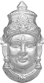 Goddess Mahalakshmi Mukhavada Face 6 inches for Pooja, Decoration & Gift ...
