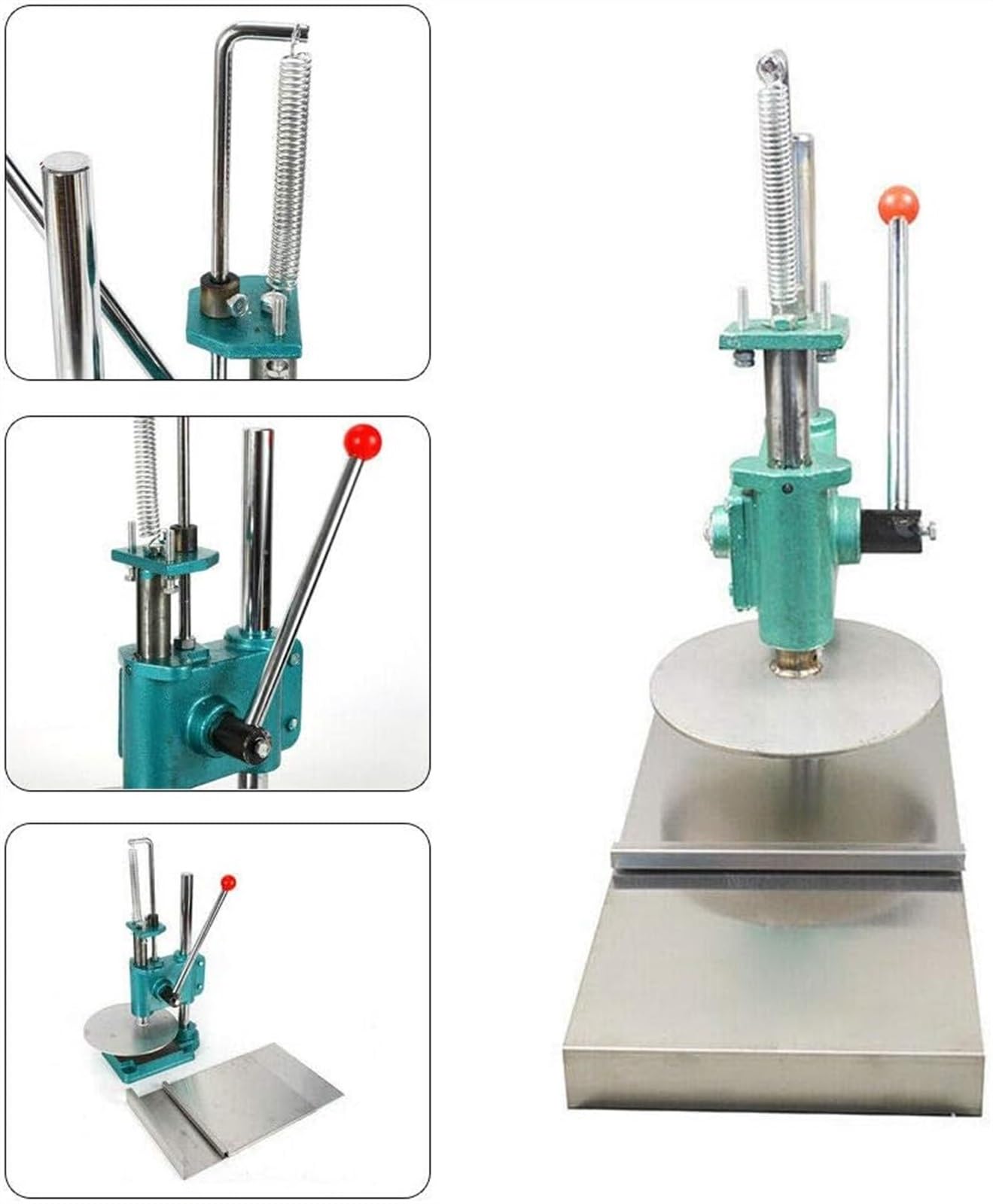 Troqullium Presse à Pizza Manuelle, Presse à Aplatir La Pâte, Laminoir