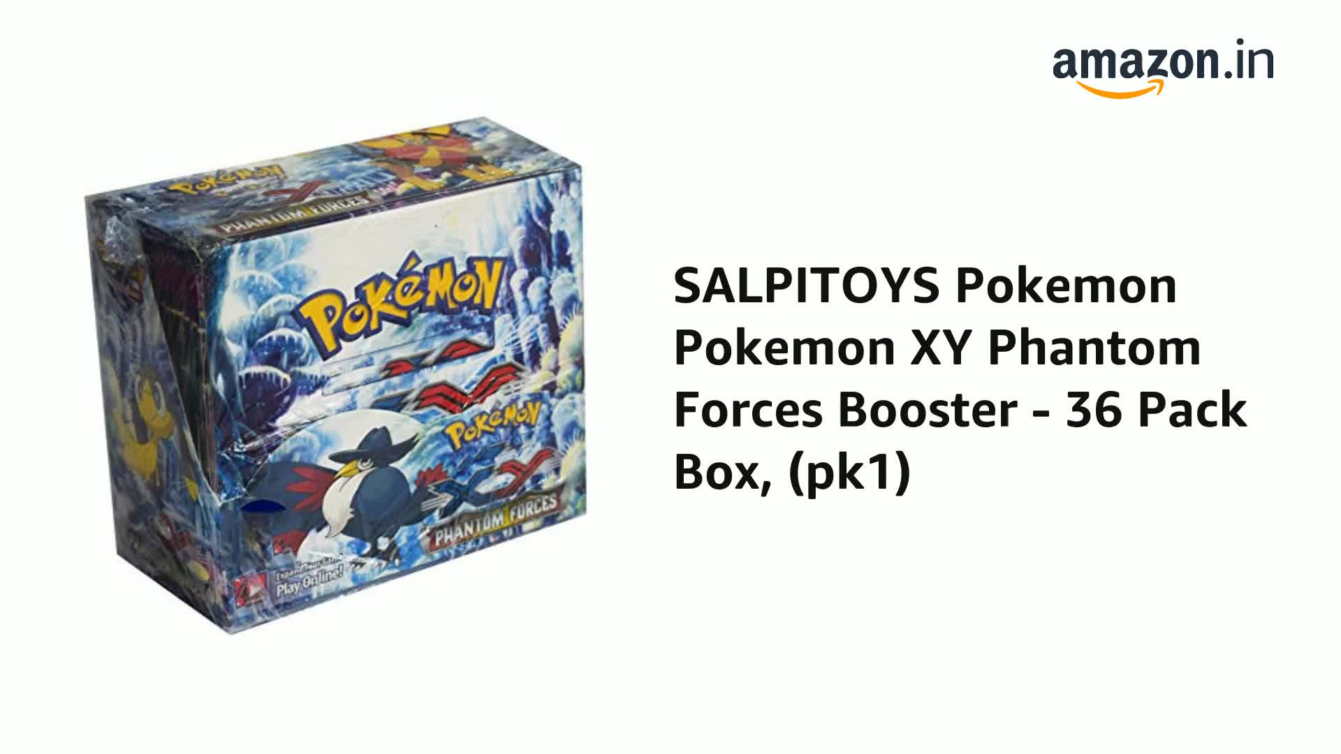 Watch SALPITOYS Pokemon Pokemon XY Phantom Forces Booster