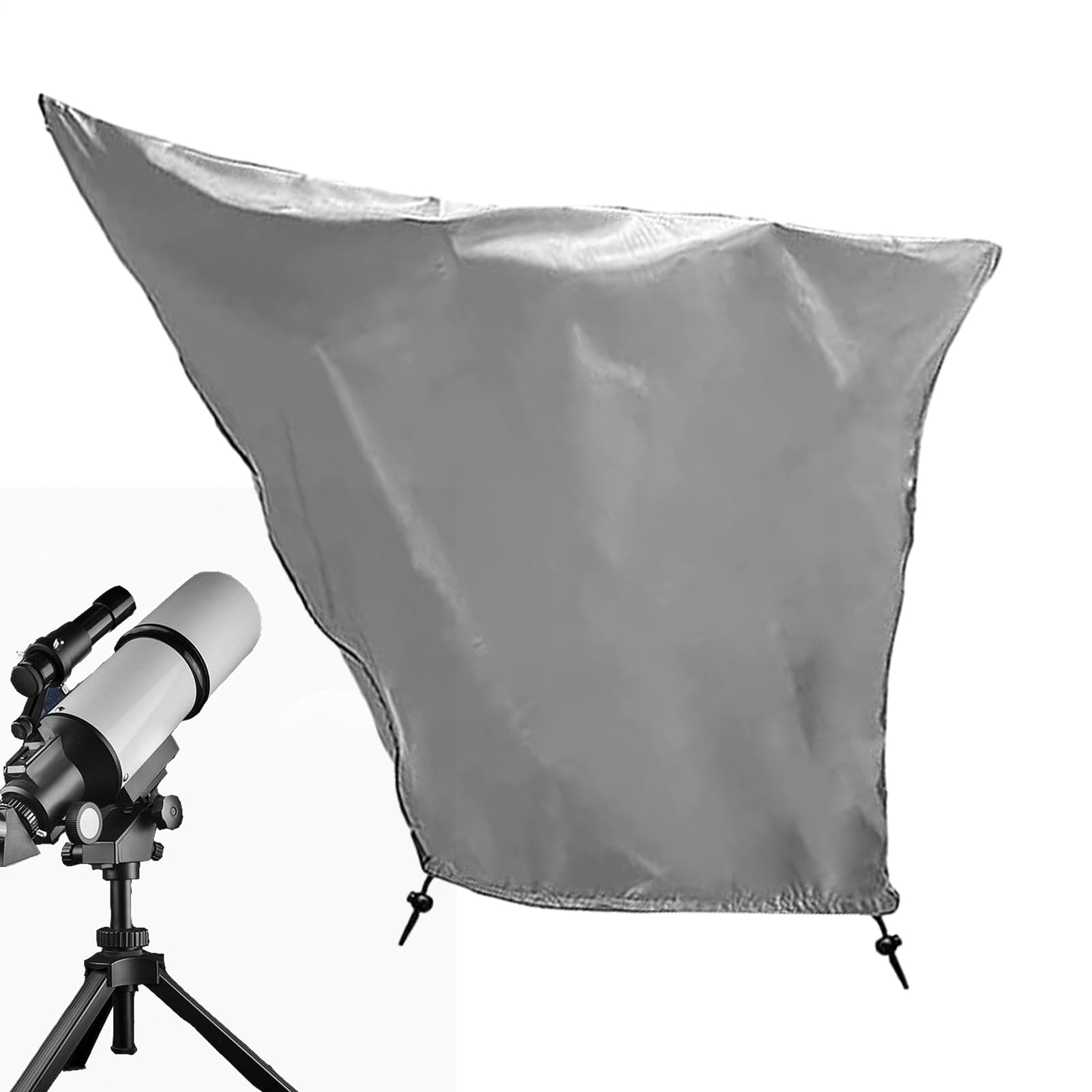 Capa protectora térmica de telescopio con aislamiento solar y cordón ajustable anticaída 8