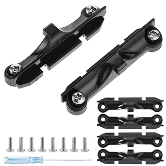 CPU Fan Bracket for AM4 Backplate, 2 Pairs AM4 Bracket Set with Screwdriver AMD CPU Fan Holder for Hook-Type Air-Cooled and Partially Water-Cooled Radiators