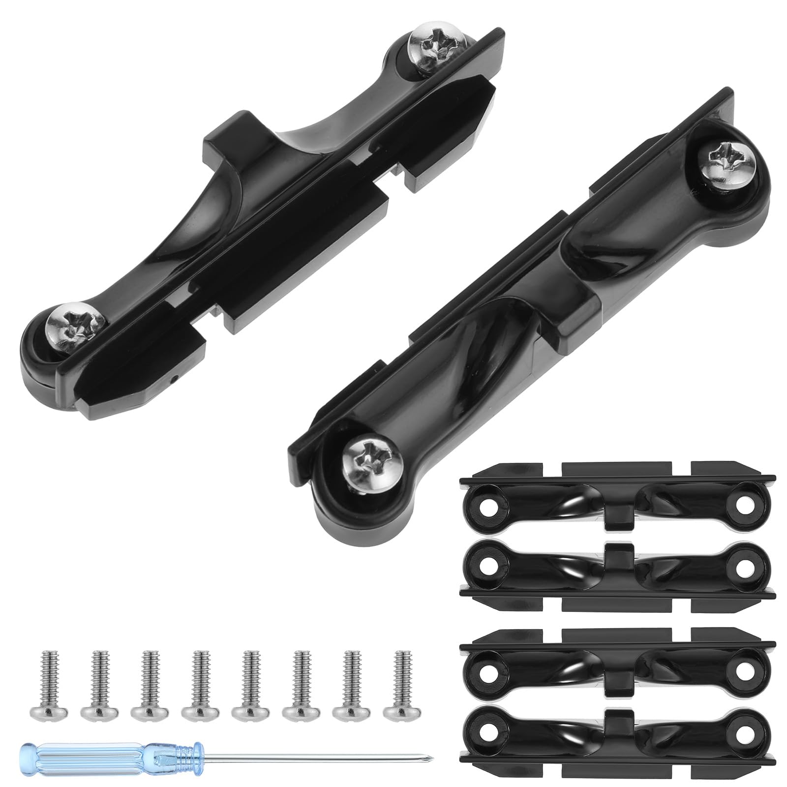 CPU Fan Bracket for AM4 Backplate, 2 Pairs AM4 Bracket Set with Screwdriver AMD CPU Fan Holder for Hook-Type Air-Cooled and Partially Water-Cooled Radiators