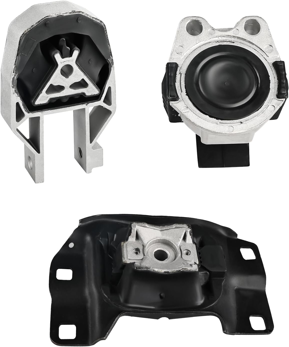 JDMON 3Pcs Engine Motor & Transmission Mount Kit Replacement for Ford Focus L4 2.0L 2012 2013 2014 2015 2016 2017 2018 Compatible with A5312, A5520, A5612, 3S4Z6038BA, 5S4Z6038AA, CV6Z6068A, AV6Z6068A