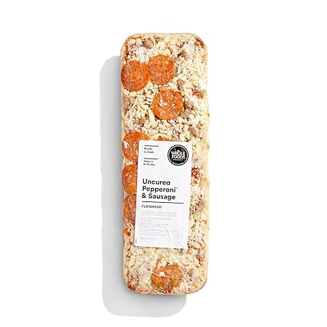 Whole Foods Market, Flatbread, Uncured Pepperoni & Sausage, 10.1 Ounce