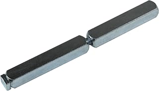 Panikstift , Vierkantstift 2-teilig für Panikschlösser mit geteilter 9mm Schloss Nuss ( Länge von 95mm bis 135mm wählbar ) (Maß A=65mm / Maß B=50mm ( Gesamtlänge: 118mm ))