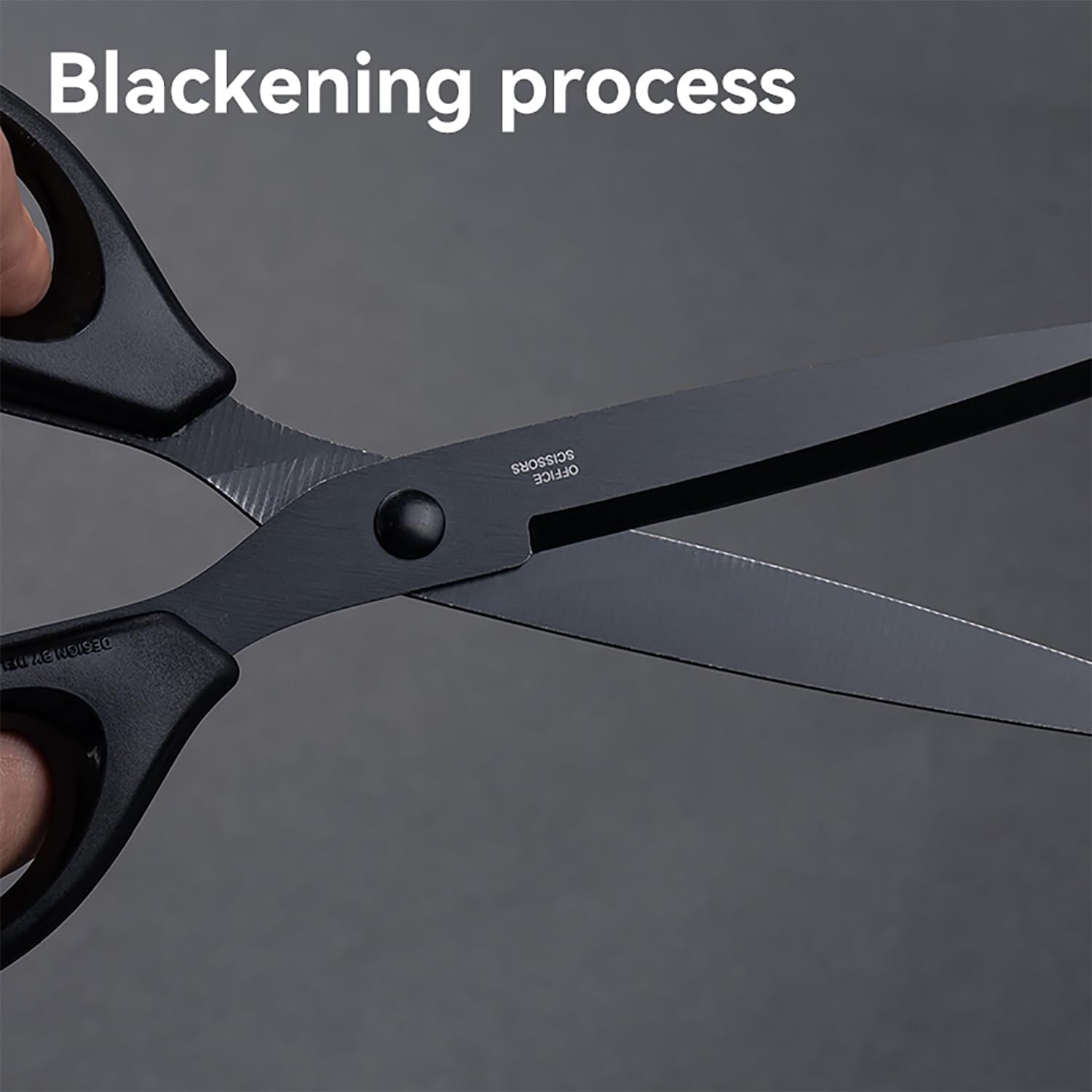 6.7" Heavy Duty Scissors with Ultra Sharp Blades and Comfort Grip Handles - For Office, Home, School, Sewing, and Crafts, Random Color: Black or Blue