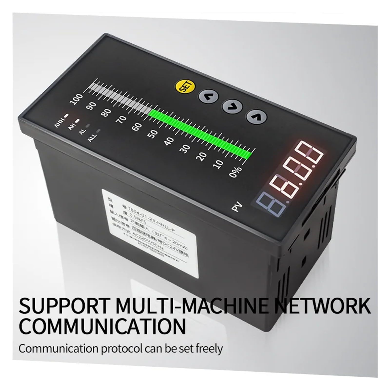 Controlador De Nivel De Líquido AC220V 4-20mA 4 Relés RS485