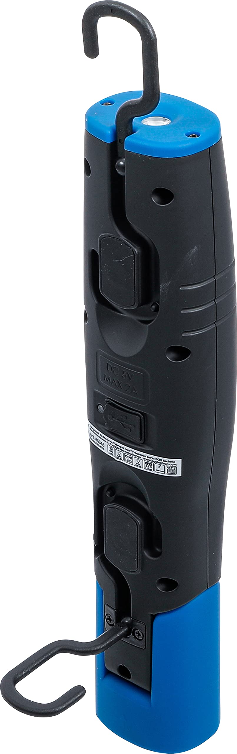 BGS 85345 | Lampa warsztatowa LED COB z magnesem i haczykiem