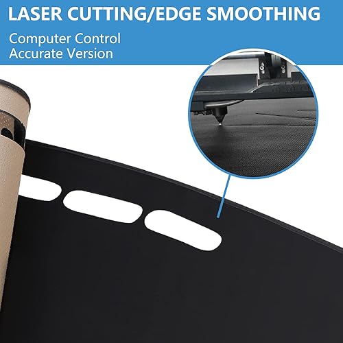 Miniatura 6 de YNWON Funda de franela negra para salpicadero de automóvil, compatible con volante a la izquierda, Infiniti G25 G35 G37 Q40 2007-2015Nissan Skyline