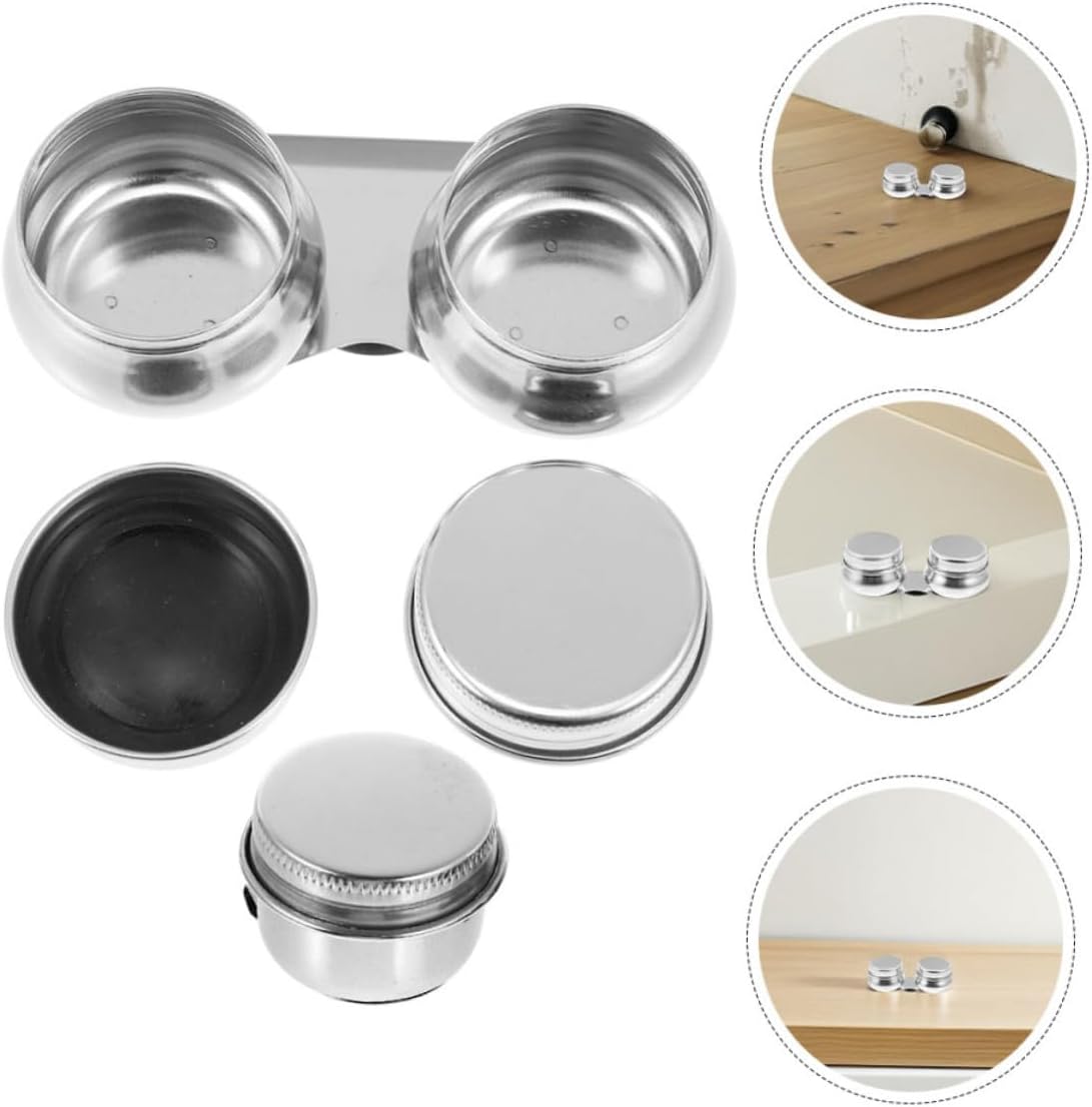 KONTONTY 2pcs Stainless Steel Paint Cleaning Color Cup Lid Brush Washer Pot and Palette Clip for Oil Painting Portable Mixing Cups for Indoor and Outdoor Art