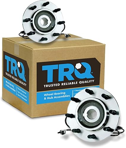 Miniatura 52 de TRQ Par de conjunto de cubo de cojinete de rueda delantera izquierda derecha, 2 piezas compatible con Lexus GX460 2003-2009 GX470 2003-2023 Toyota