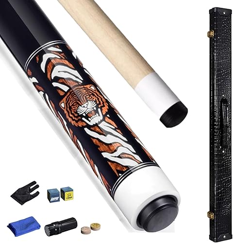 Tacos de billar profesionales 13MM Taco de billar Negro 8 taco Chino Negro Ocho Billar Big Head American Nine Ball 12 (Color 3)