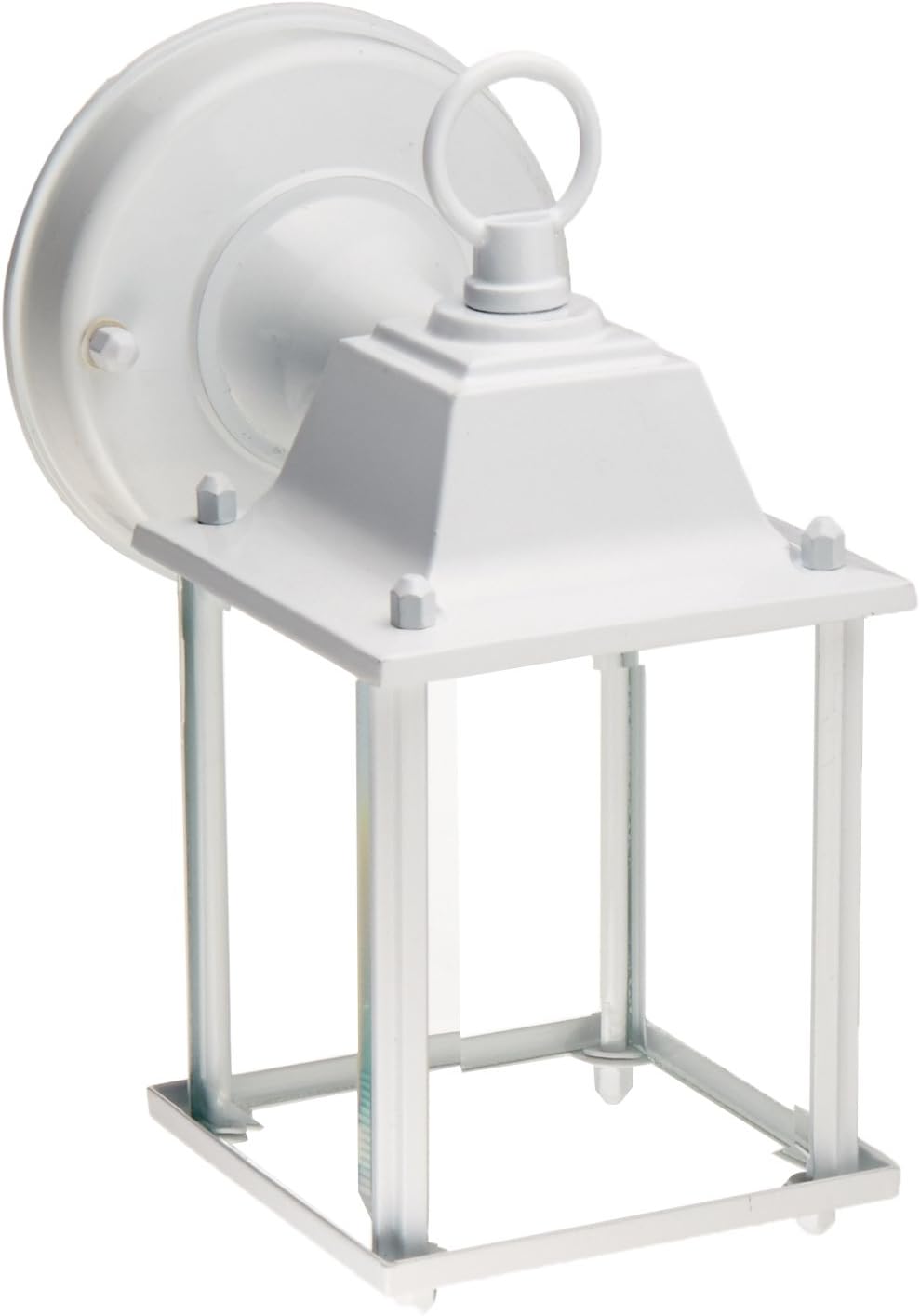 Boston Harbor AL1037-43L 1-Light SM Porch Wall Lantern, 8-5/8" Height x 4-3/8" Width, White