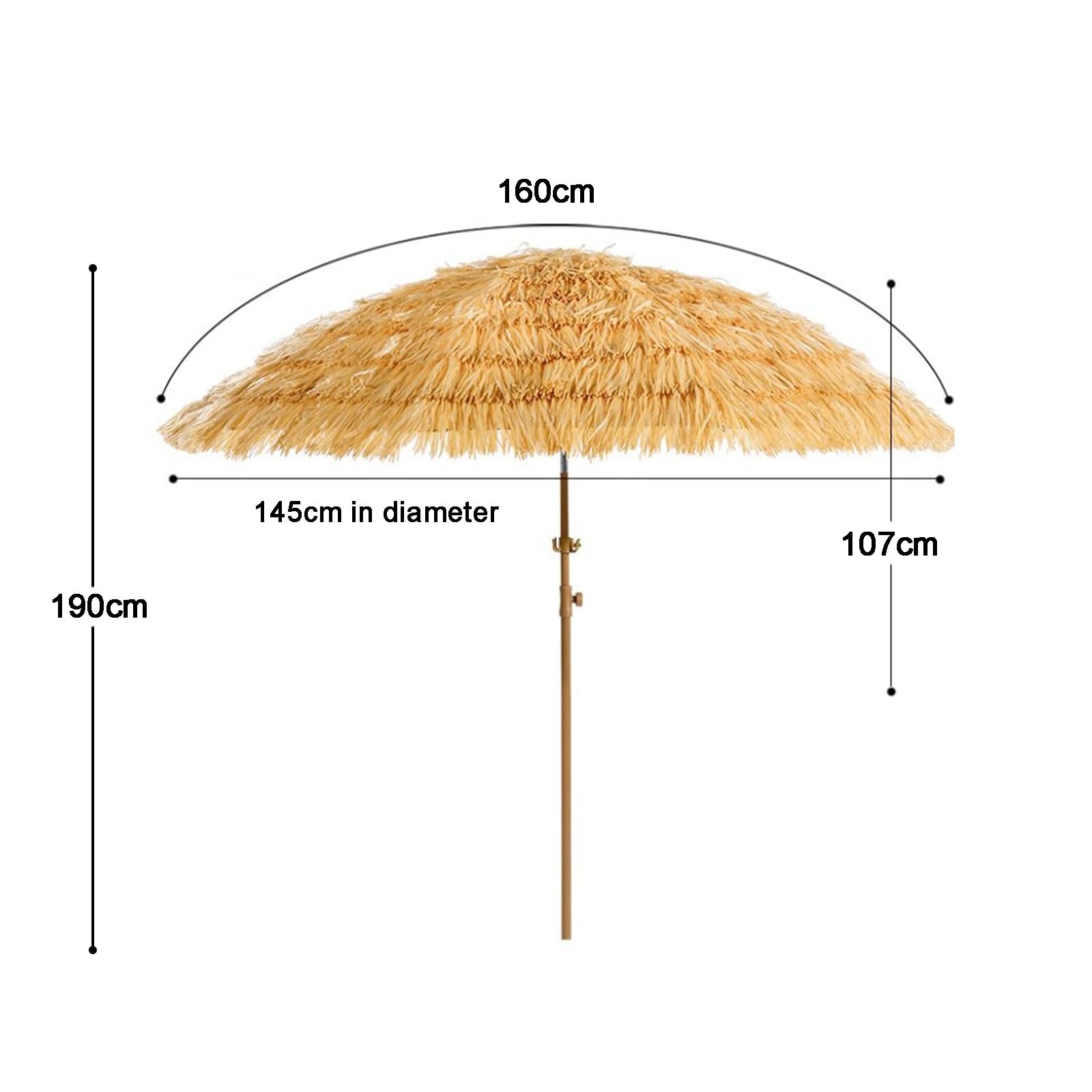Zewnętrzny Parasol Przeciwsłoneczny, Imitowany Rzymski Parasol Ze Słomy