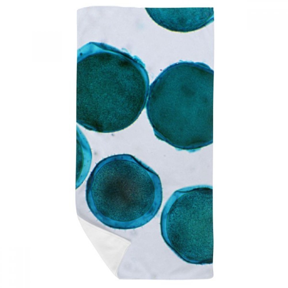 Serviette créature bleu pour peaux sensibles gant de toilette 35x70