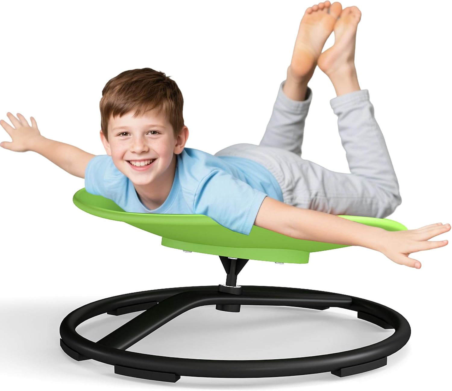Murago Sensory Spinning Chair for Autistic Kids, Sensory Chair for ADHD Teens, 360 Rotation, Heavy Duty 220 Lb. Capacity, Green