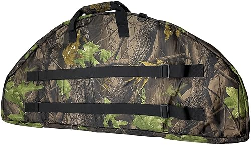 Miniatura 6 de Silfrae Estuche de arco compuesto Estuche acolchado de lazo suave Bolsa de transporte de lazo ligero con bolsillo de flecha