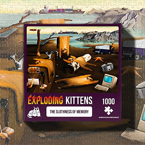 Exploding Kittens, Slothness of Memory Jigsaw Puzzle, 1000 Pieces, Ideal for Adults Teens, and Kids - Image 3