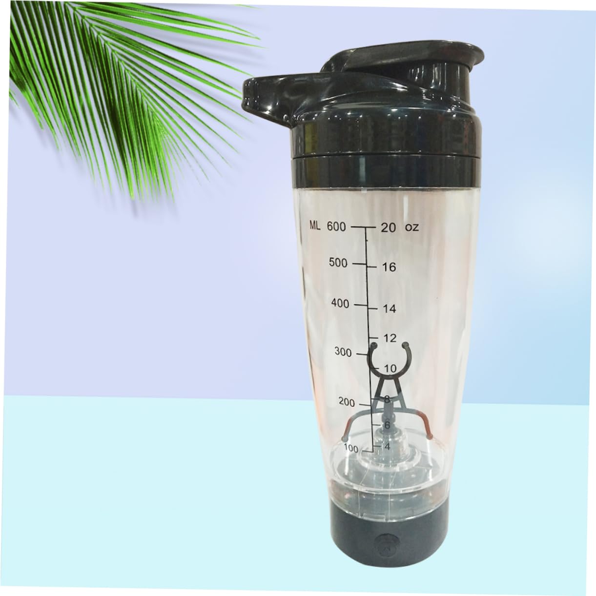 Alipis Elektrischer Shaker 600ml aus Pp, Batteriebetriebene Rührflasche