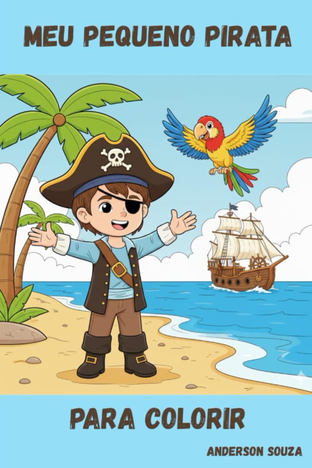 Meu Pequeno Pirata: Livro para Colorir