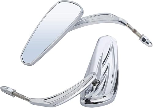 TCMT Espejo trasero tribal cromado para Harley Sportster XL1200 883 Softail Fat Bob Street Bob Low Rider Touring Road King Road Glide Street Glide disponible en Yaxa Mexico