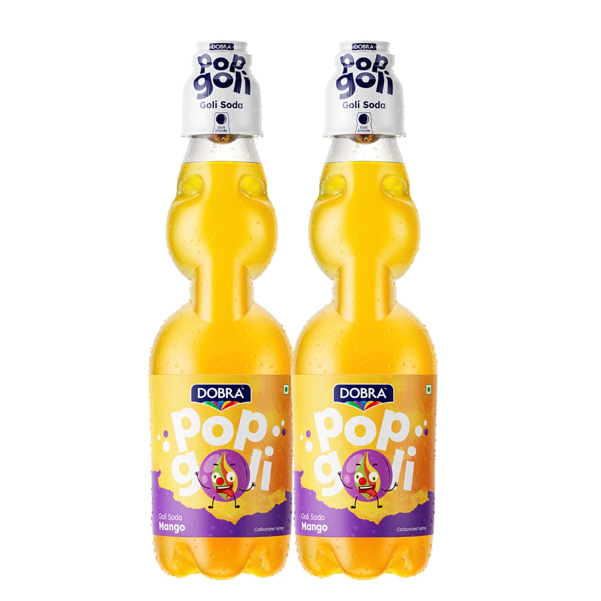 Dobra Pop Goli - Mango Flavour | Goli soda |Marble soda |Banta | Fizzy Mocktail Mix | Pack of 2 | 2 x 225ml-picture-14