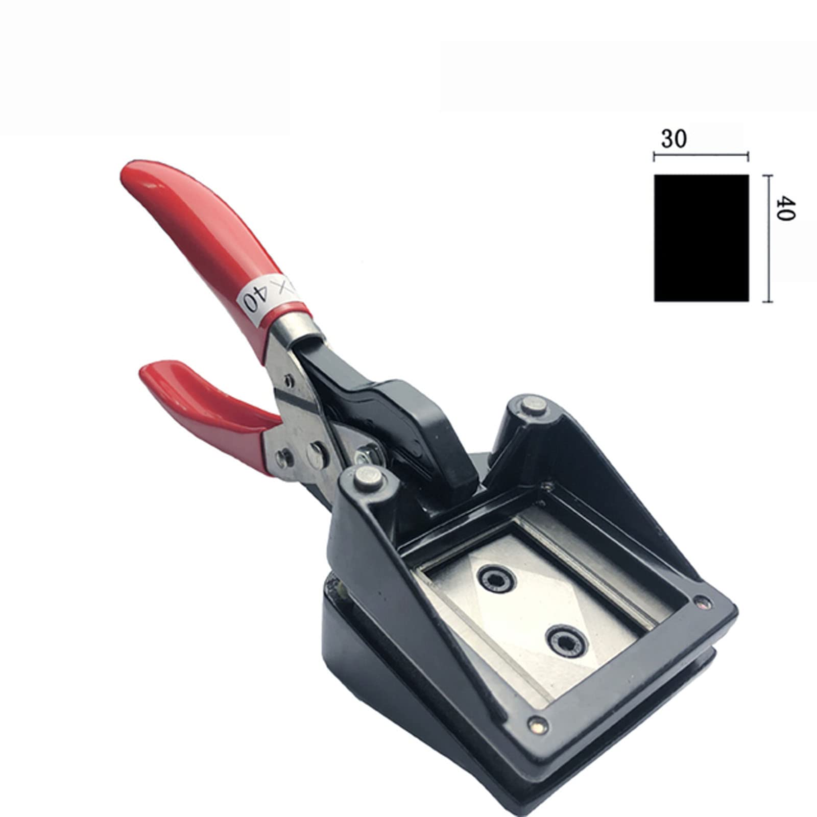 Cortador de fotos de identificación portátil, alicates para fotos de pasaporte, herramienta de corte en ángulo recto para tarjetas de visita (30x40 mm)
