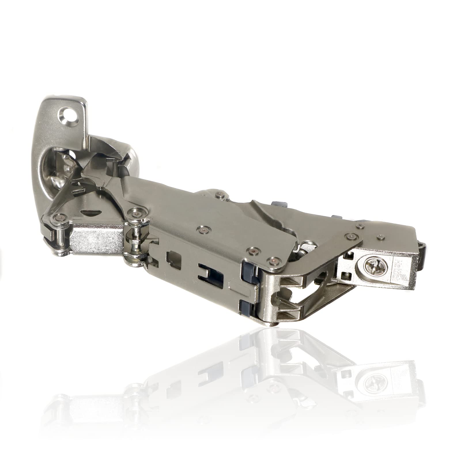 SPARES2GO Wide Angle Hinge Kitchen Cabinet with Zero Protrusion Compatible with Hettich Nickel (Sensys 165) 9099750