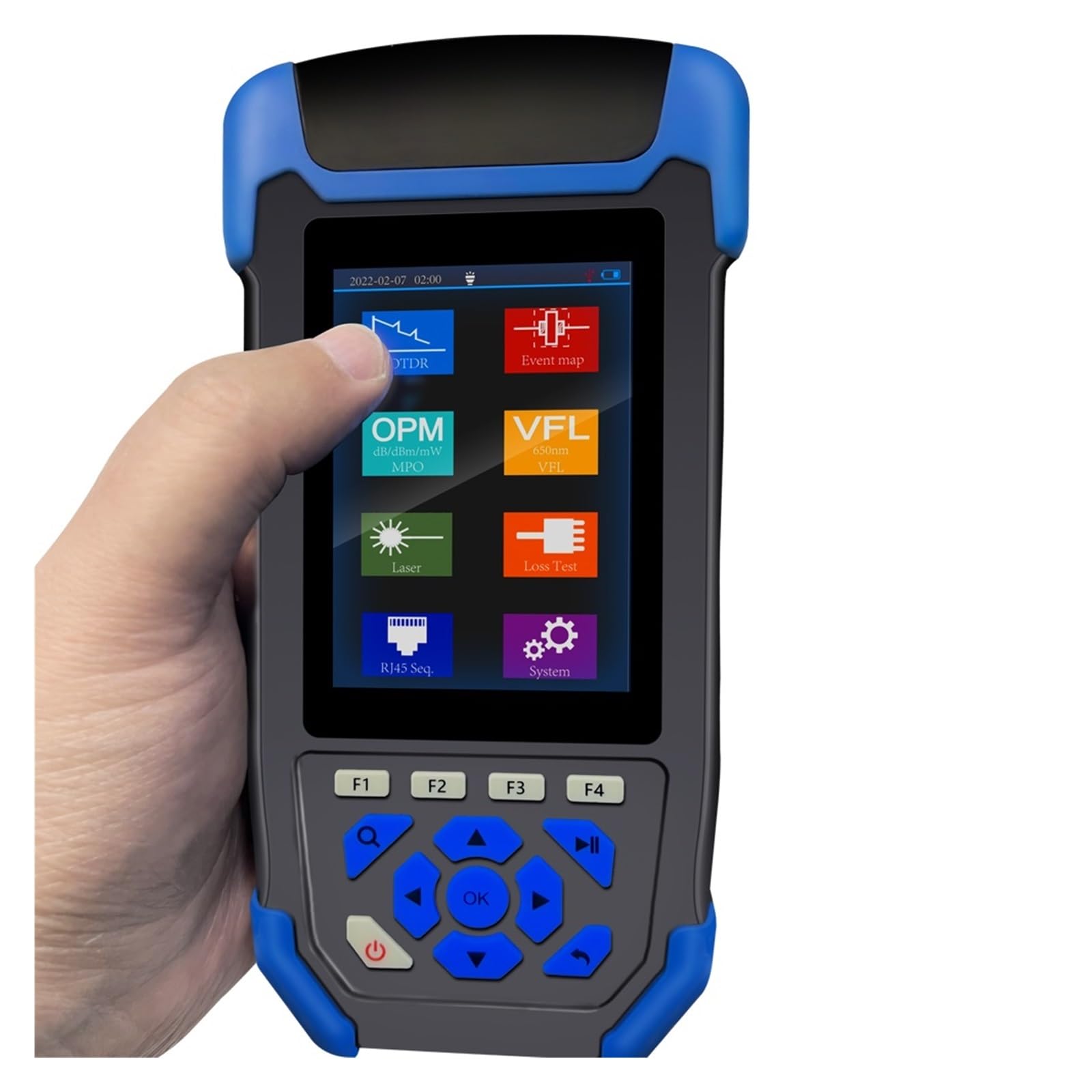 Testeur de fibre optique, Réflectomètre OTDR Avec Connecteur SC FC, Temps Optique, Testeur De Fibre, 24/22dB, 1310nm, 1550nm