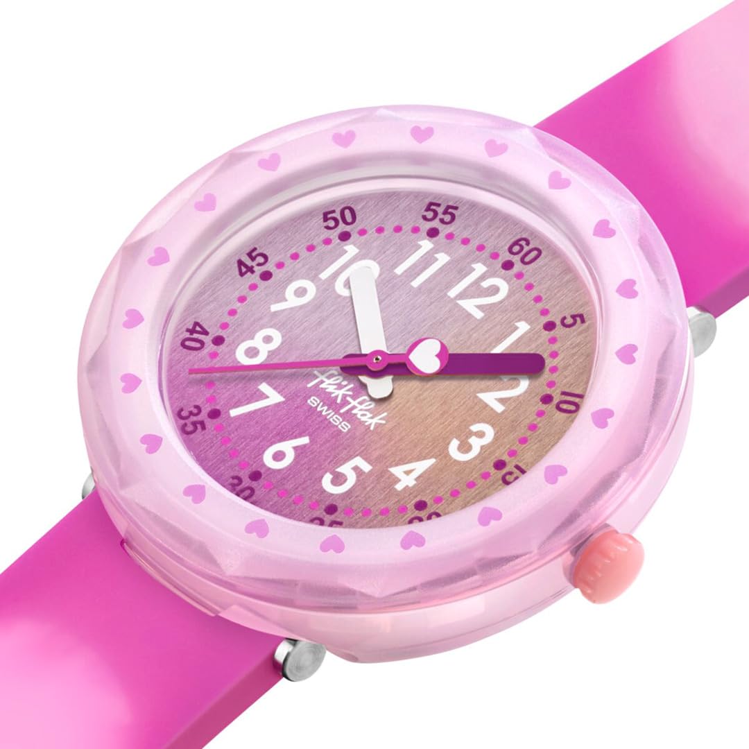 Swatch FCSP130 Flick Flake Uhr für Mädchen rosa