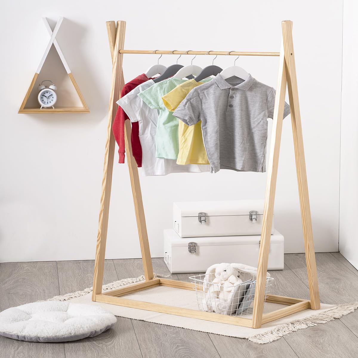 ATMOSPHERA CREATEUR D'INTERIEUR - Appendiabiti in legno per bambini 78x126cm